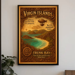 Virgin Islands Trunk Bay Poster