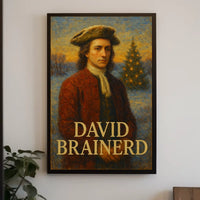 18th Century Persona in Christmas Scene Historical Poster