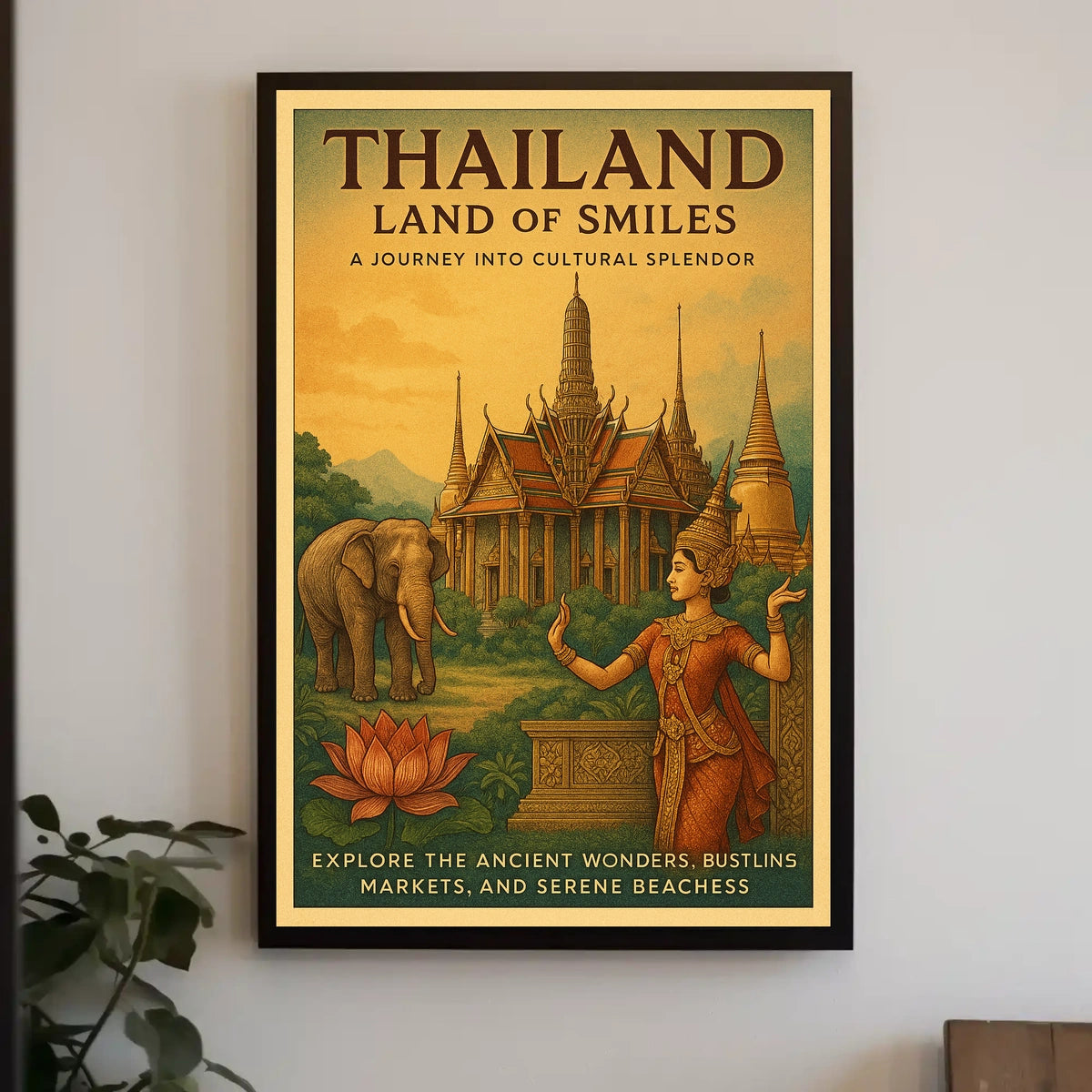 Thailand Land Of Smiles Poster