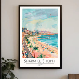 Sharm El-Sheikh Beach Scene Poster PosterGoat