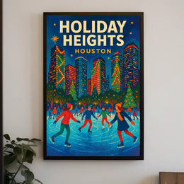Holiday Heights in Houston Poster