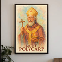Saint Polycarp Portrait For Exhibit Space Display Poster