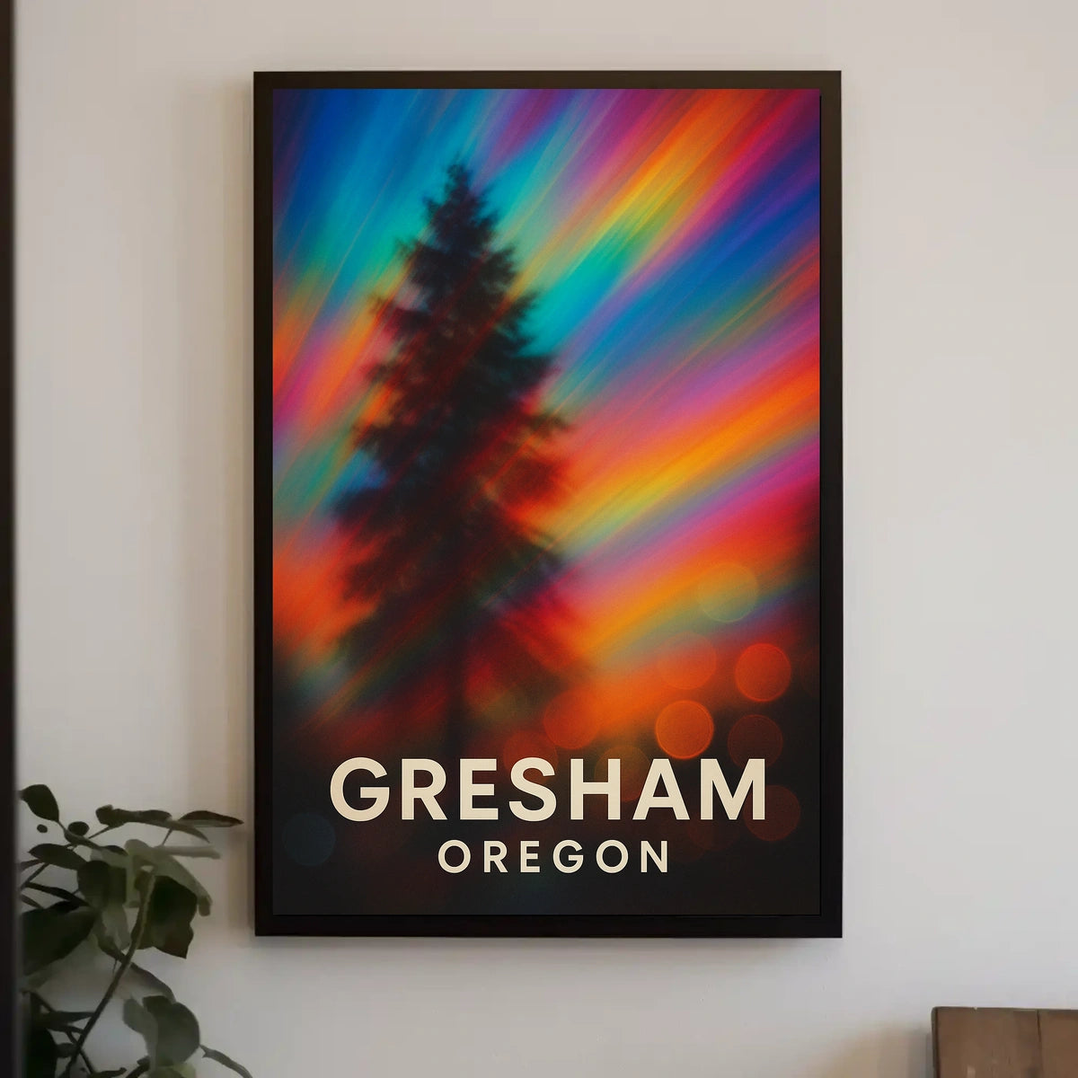 Gresham Oregon Landscape Realism Decor Lovers Poster
