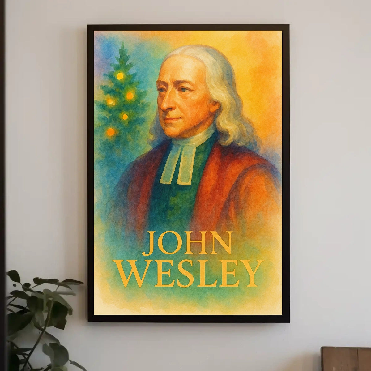 John Wesley Religious Portrait Poster - Historical or Presidential Poster