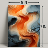 Fluid Waves Of Color Poster PosterGoat