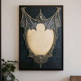Gothic Bat Frame Poster