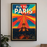Fly To Paris Poster
