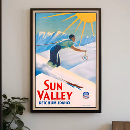 Sun Valley Skiing Adventure Poster