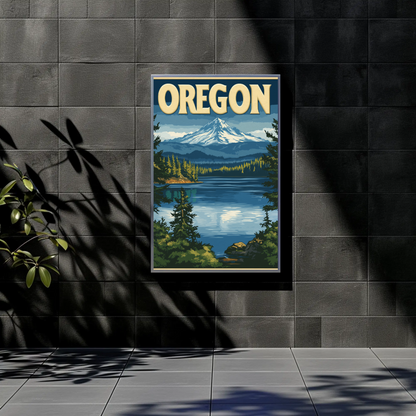 Oregon Vintage Poster