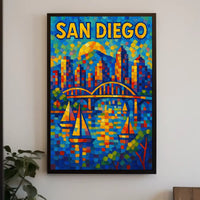 San Diego Skyline Poster