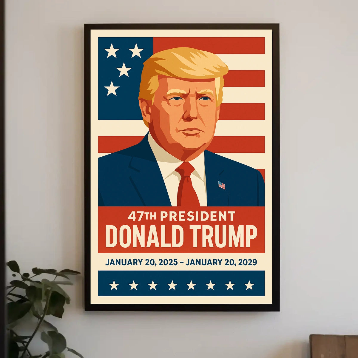 Trump Visionary Leader Patriot Pop Art Poster
