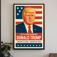 Trump Visionary Leader Patriot Pop Art Poster