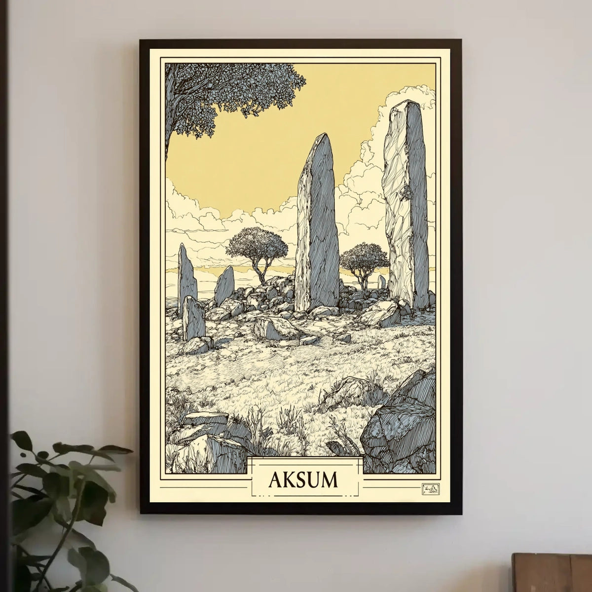 Aksum Ancient Monoliths Poster