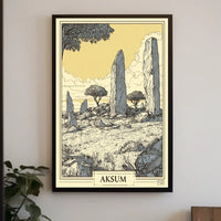 Aksum Ancient Monoliths Poster