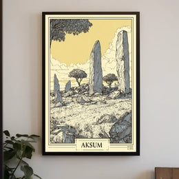 Aksum Ancient Monoliths Poster