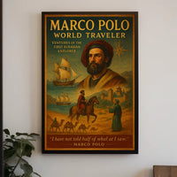 Marco Polo World Traveler Poster