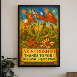 Axis Crushed Buy Bonds, Support Peace Poster PosterGoat