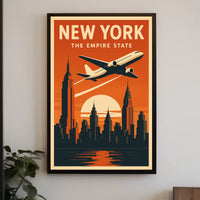 New York Skyline Travel Masterpiece Travel Poster