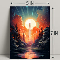 Celestial Launch Poster