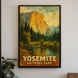 Yosemite Scenic Nature Lover Vintage Poster