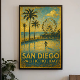 San Diego Pacific Holiday Poster