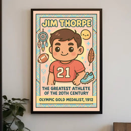 Celebrating a Legendary Athlete Jim Thorpe Poster
