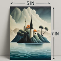 Enchanted Island Fortress Poster PosterGoat