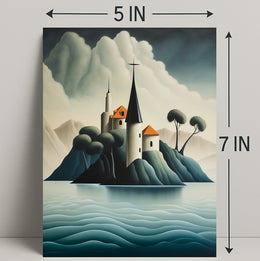 Enchanted Island Fortress Poster PosterGoat