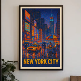 New York City Nightlife Poster