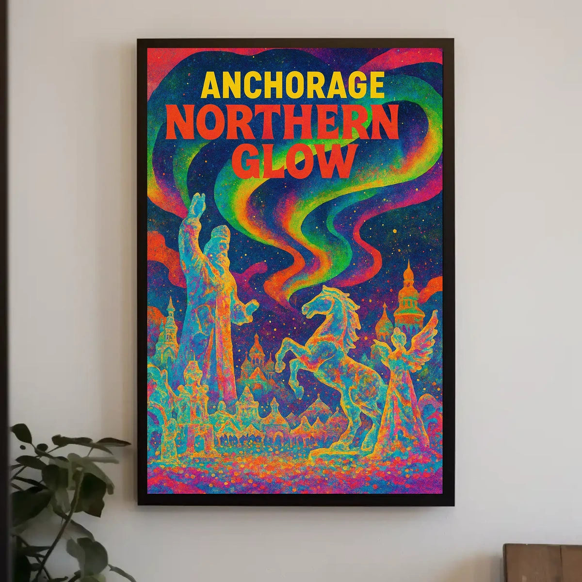 Anchorage Northern Glow Poster