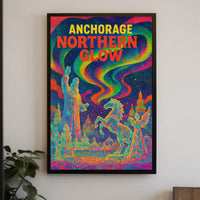 Anchorage Northern Glow Poster