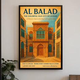 Al Balad The Colorful Old City Of Poster