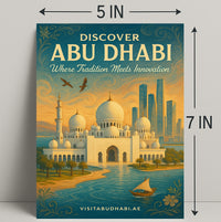 Abu Dhabi Tradition Meets Innovation Travel Poster