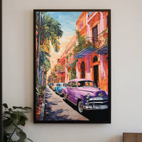 Vintage Havana Street Scene Vintage Poster