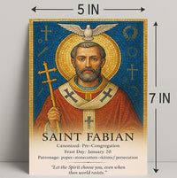 Saint Fabian Poster PosterGoat