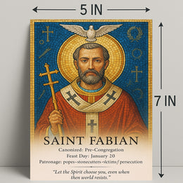 Saint Fabian Poster PosterGoat