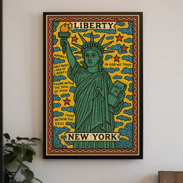 Liberty and New York Poster