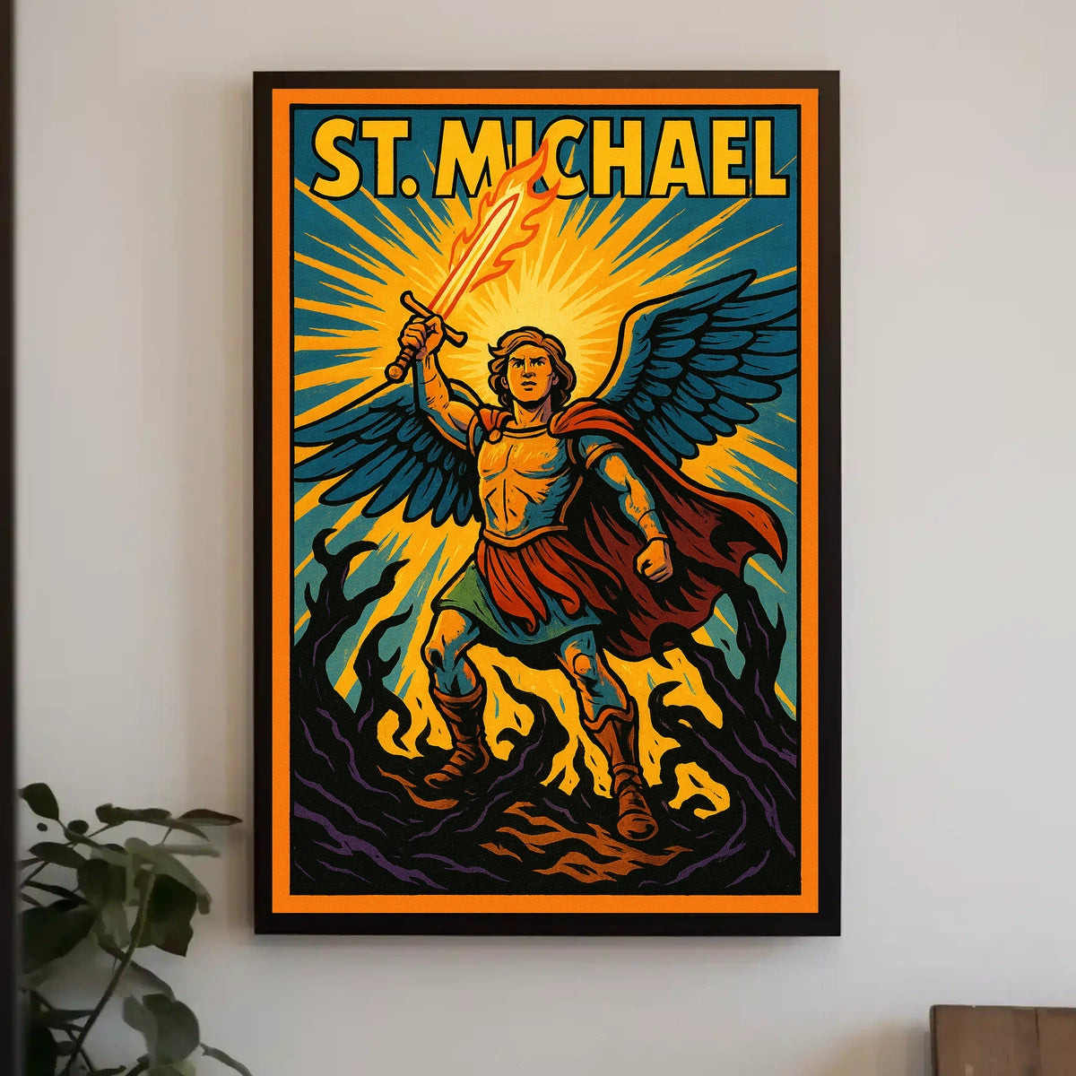 Archangel Michael Wall Art Poster