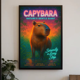 Capybara Natures Gentle Giant Poster