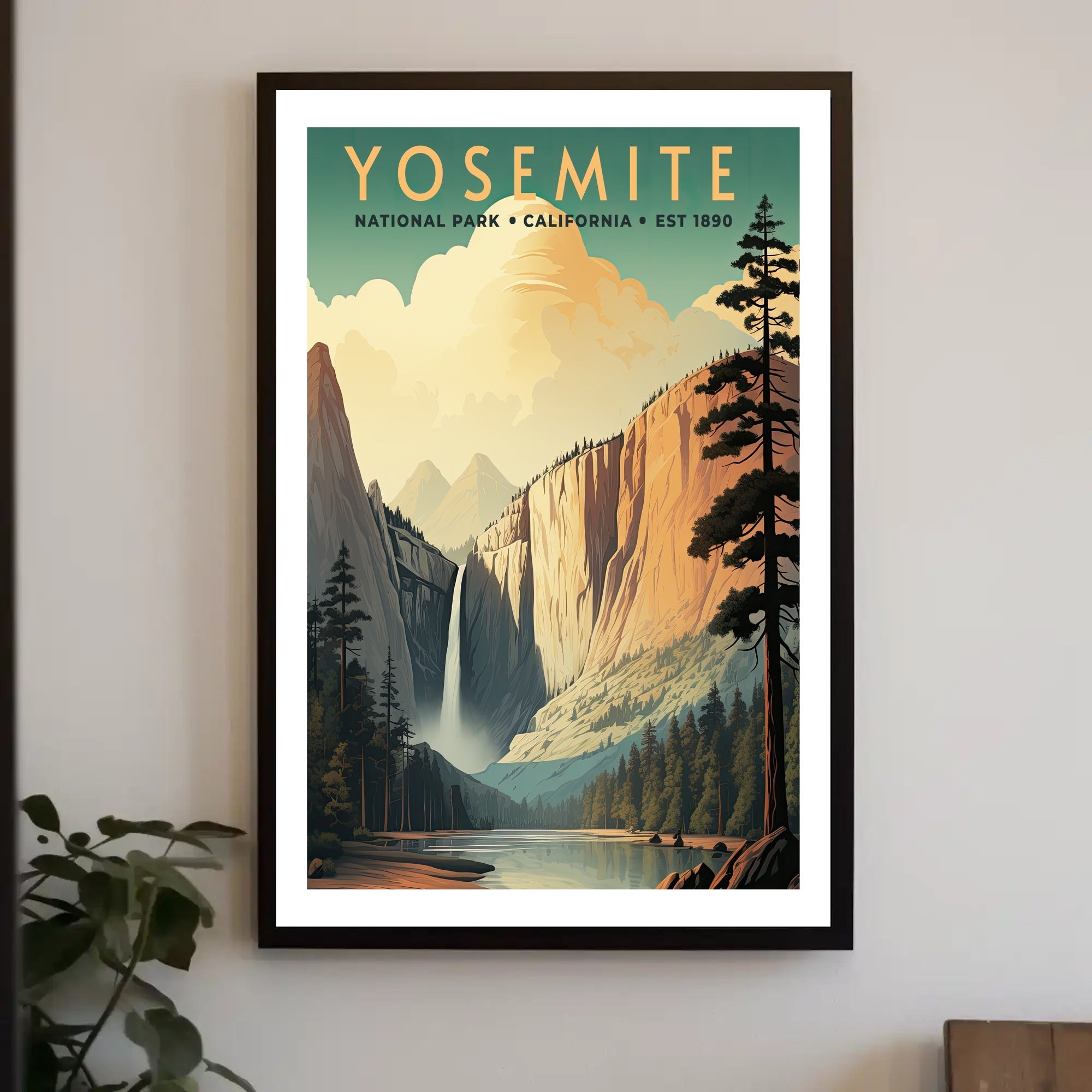 Yosemite National Park Vintage Poster Print