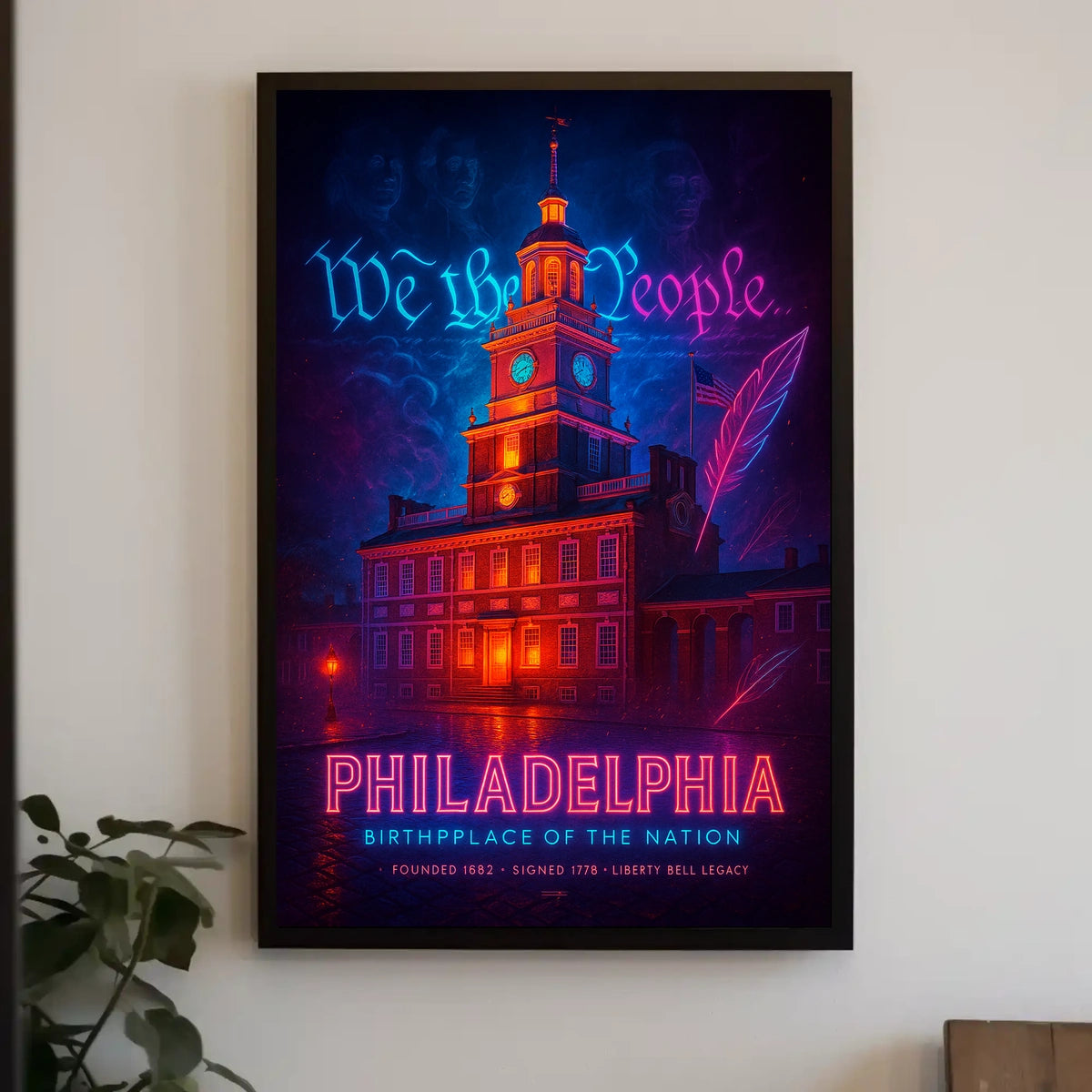 Philadelphia Birthplace of the Nation Poster