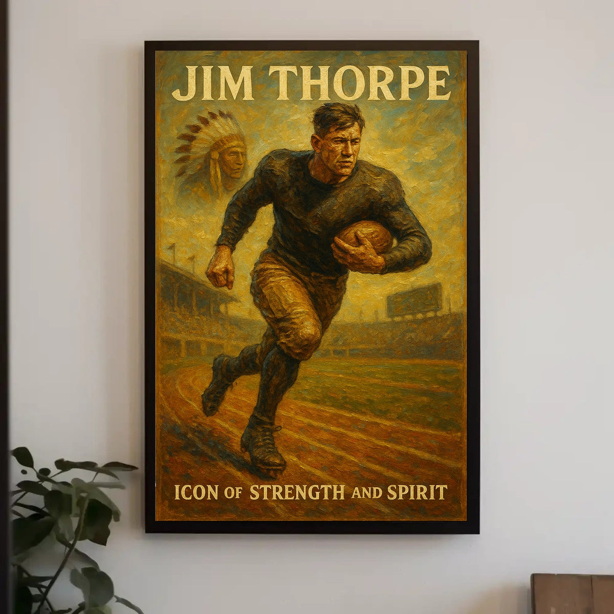 Jim Thorpe Celebrating a Legendary Athlete Poster