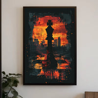 The Chess King At Sunset Poster