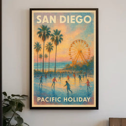 San Diego Pacific Holiday Poster