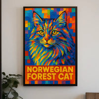 Norwegian Forest Cat Poster