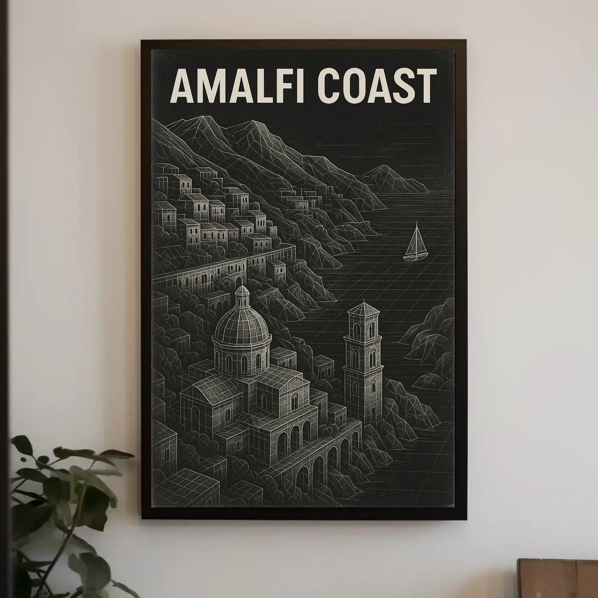 Amalfi Coast A Scenic Escape Poster