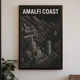 Amalfi Coast A Scenic Escape Poster