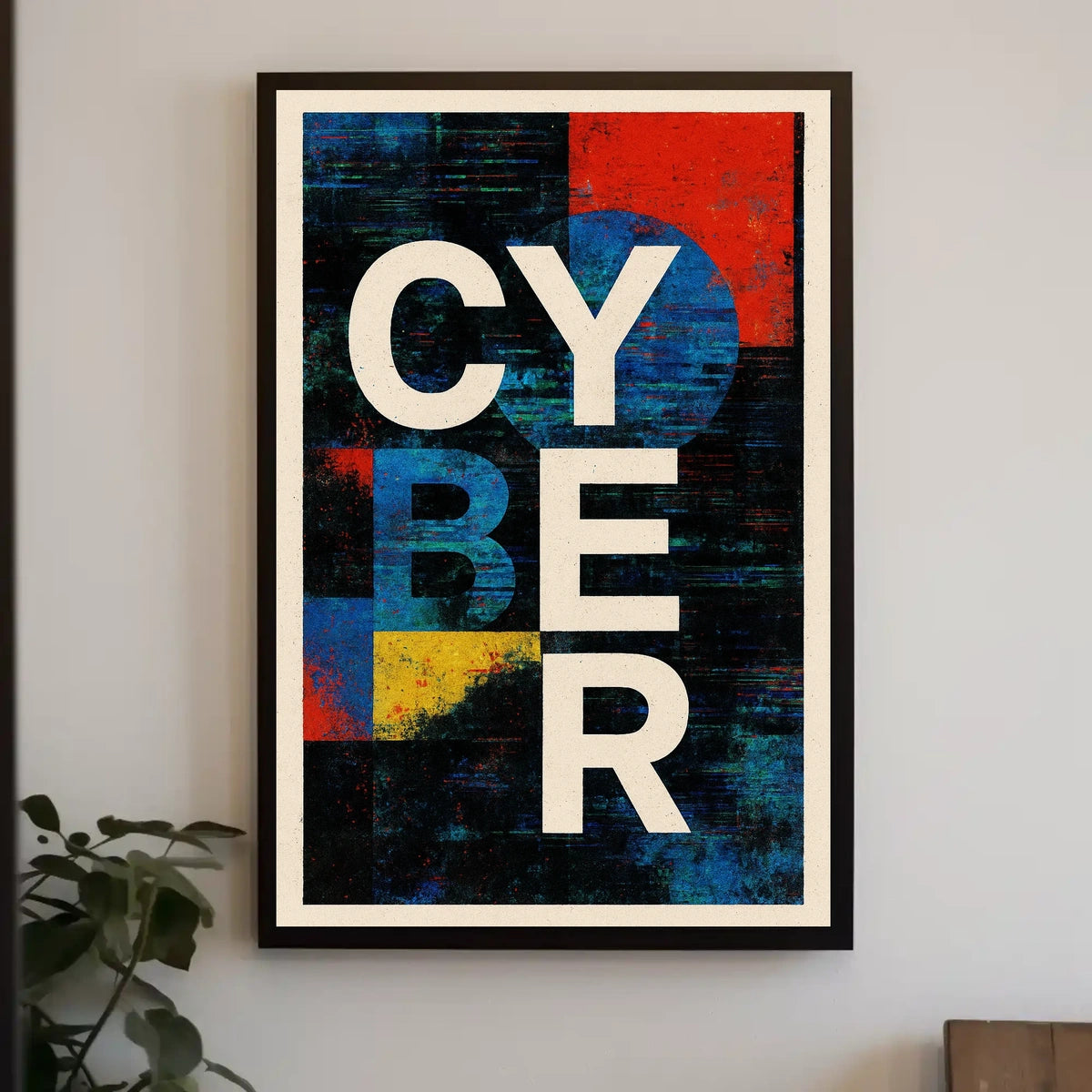 Cyber Abstract Abstract Poster