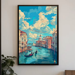 Venice Grand Canal Romantic Art Poster Print