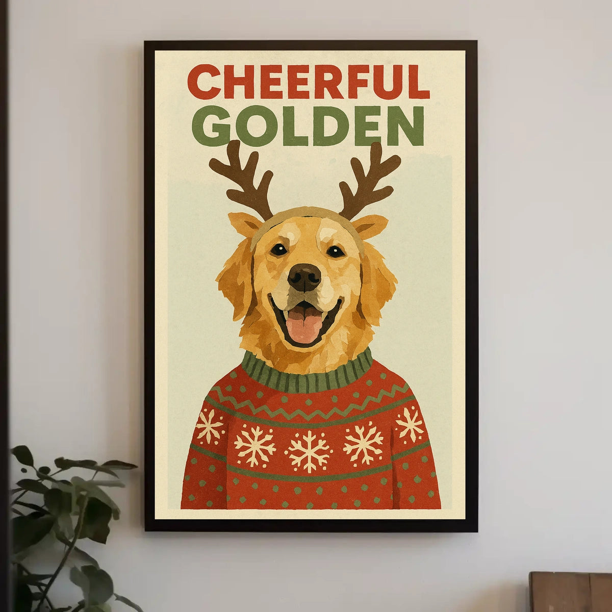 Cheerful Golden Poster
